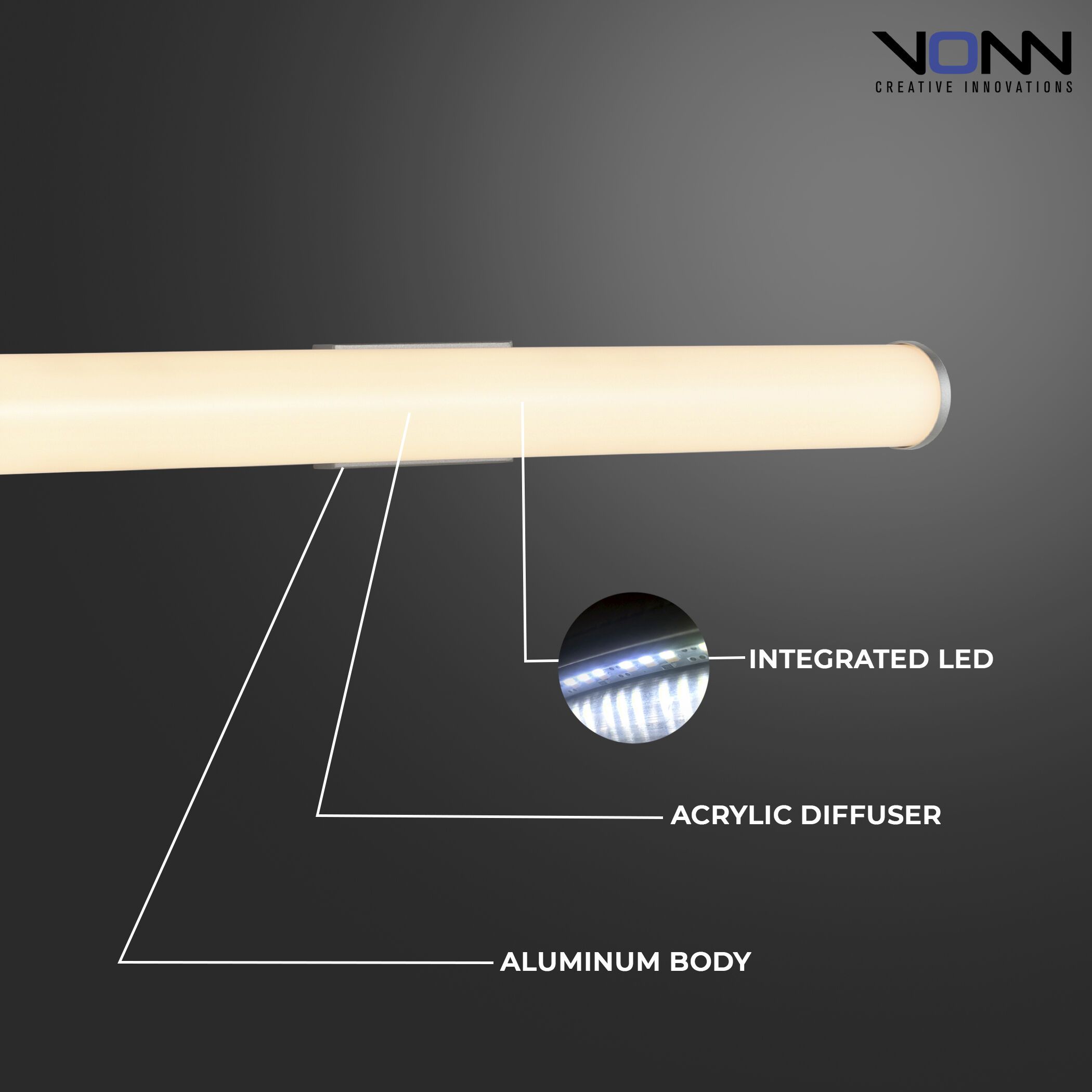 Procyon 25 inch Silver Bathroom Vanity Light Wall Light