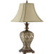 Jaela 31.25 inch 150 watt Bronze with Gold Table Lamp Portable Light