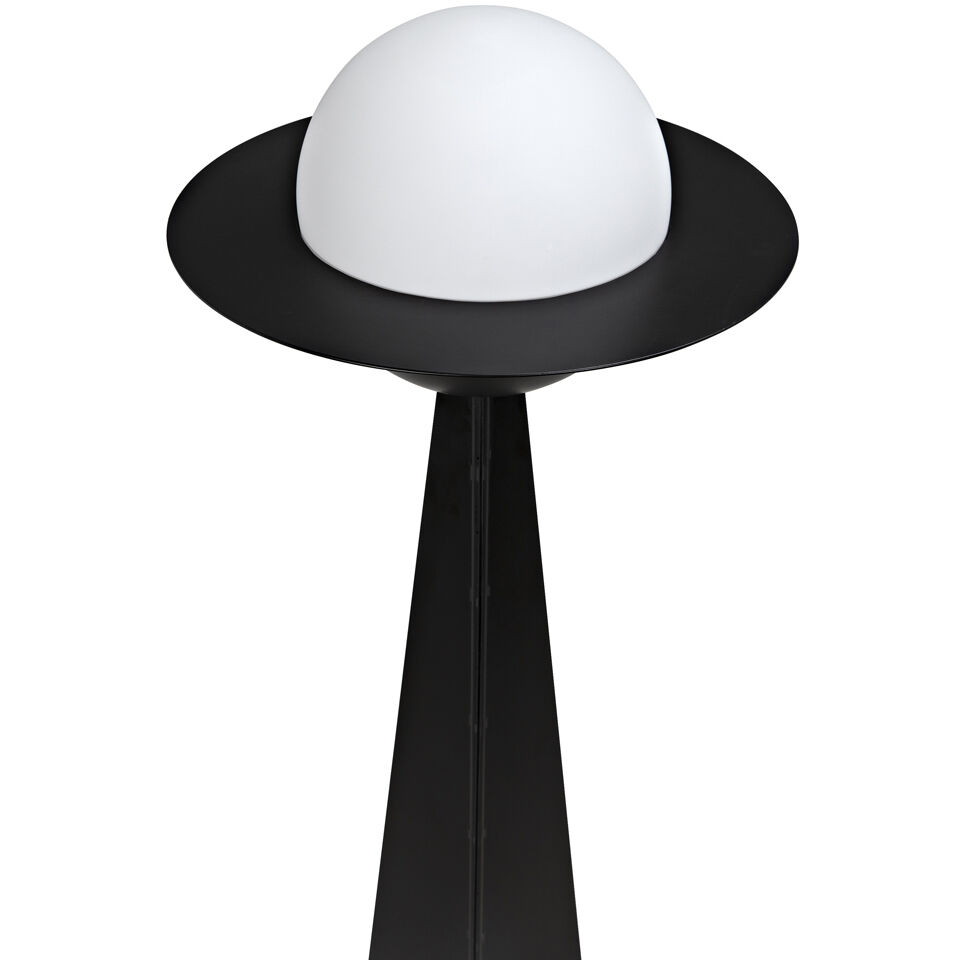 Saturn 65 inch 25.00 watt Matte Black Floor Lamp Portable Light