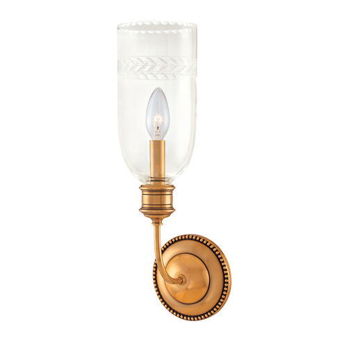 Lafayette 1 Light 5 inch Aged Brass Wall Sconce Wall Light