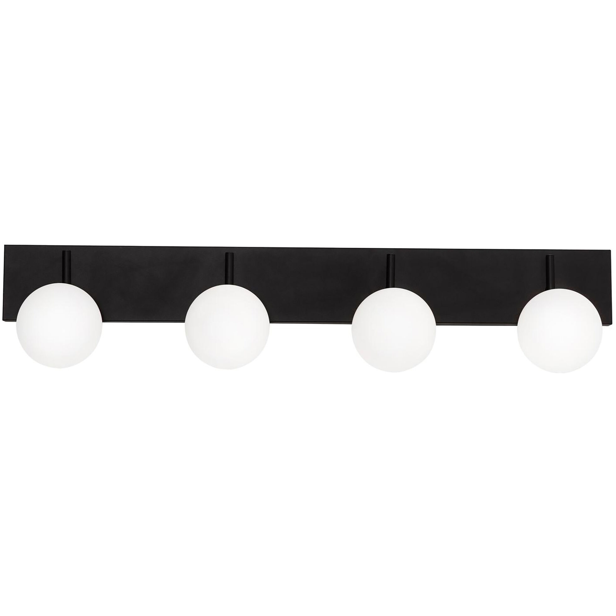 Metropolitan 4 Light 38 inch Black Vanity Light Wall Light