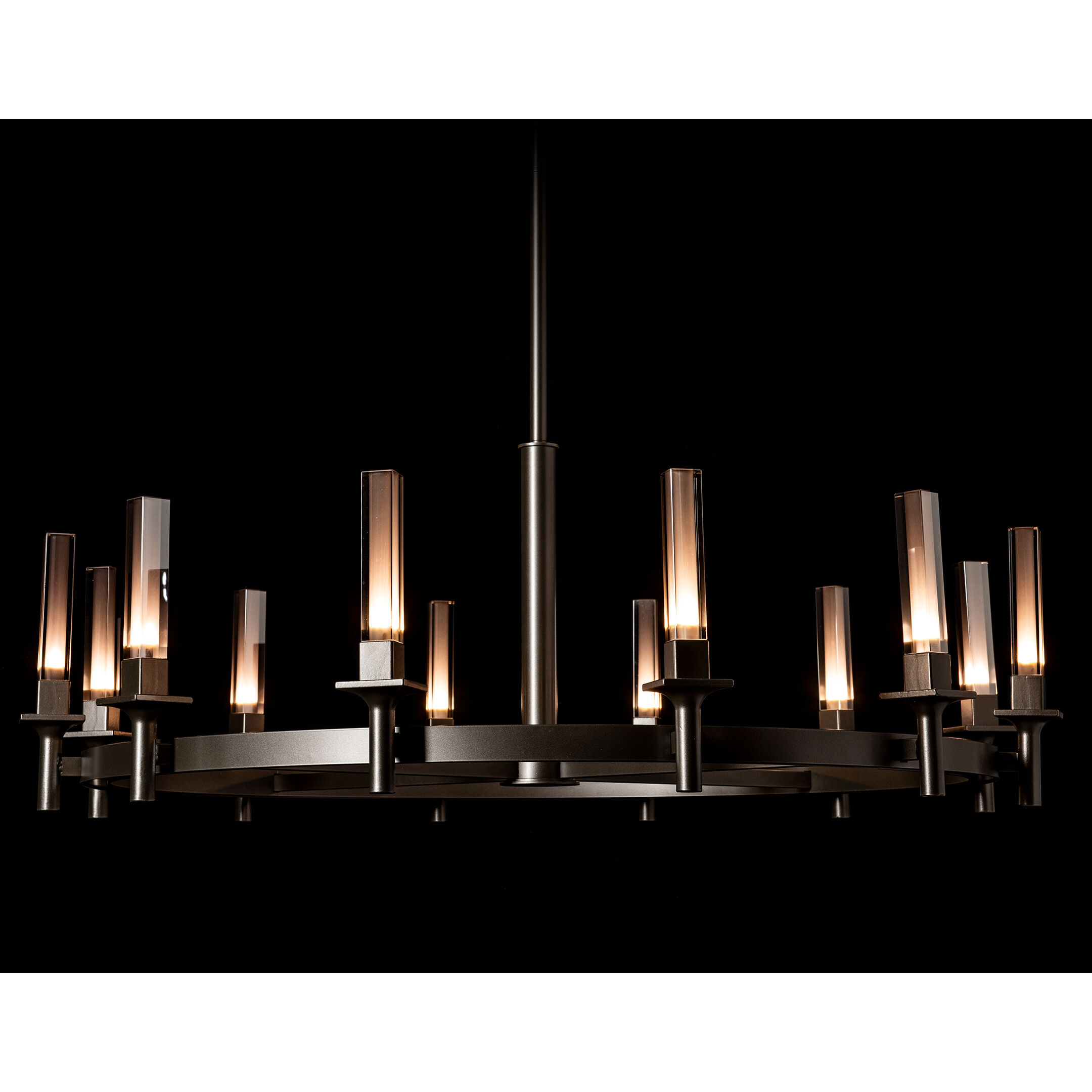 Windsor 12 Light 42.9 inch Dark Smoke Chandelier Ceiling Light in Mirrored Smoke