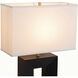 Julie 30 inch 23 watt Ebony and Weathered Brass Standing Table Lamp Portable Light