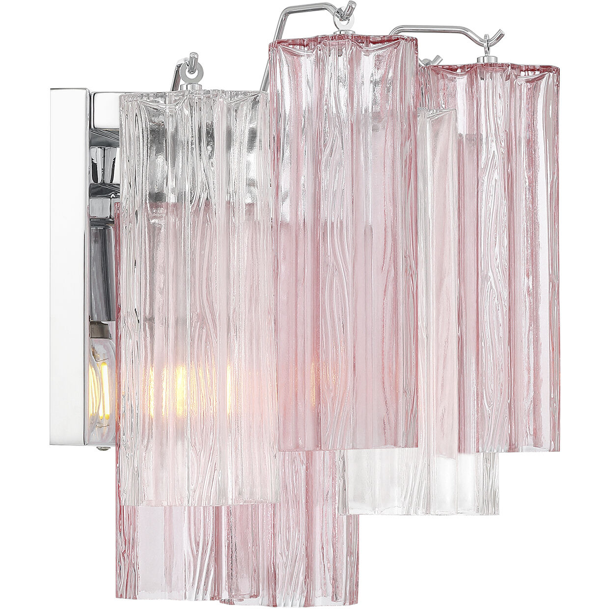 Addis Bath Wall Light in Polished Chrome, Spring