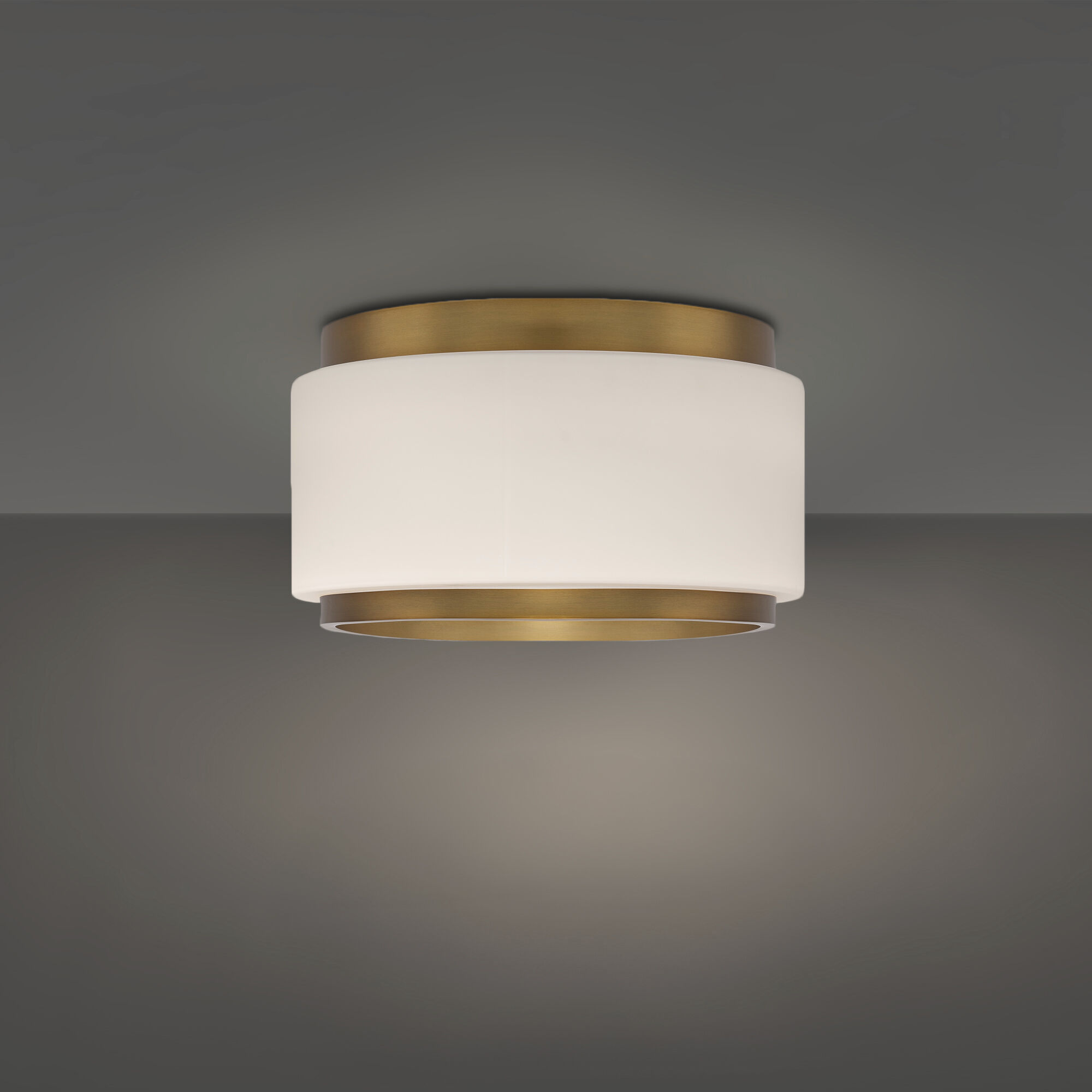 Preston LED 15.8 inch Aged Brass Indoor Ceiling Lighting in 4000K