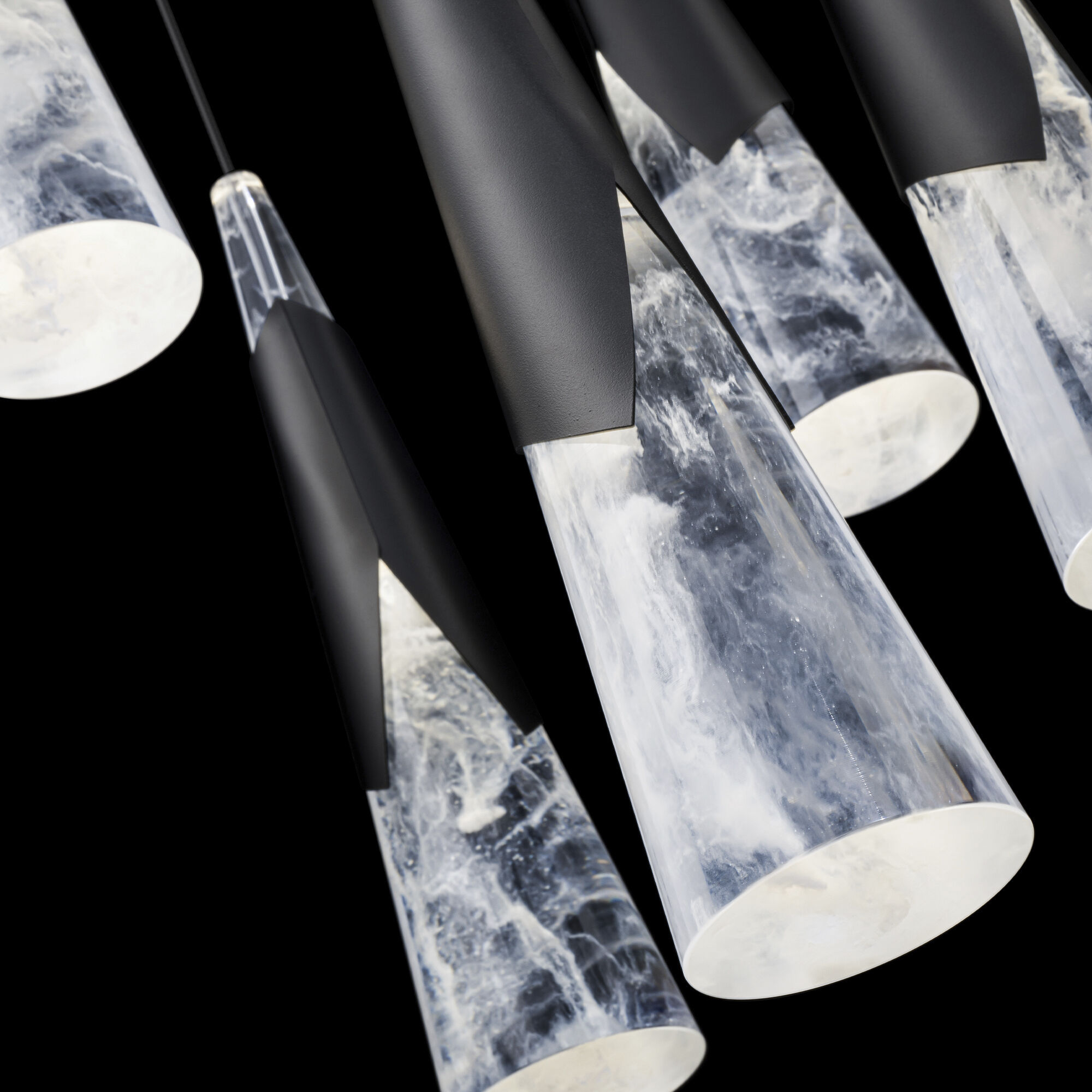 Kilt 5 Light 17 inch Black Multi-Light Pendant Ceiling Light