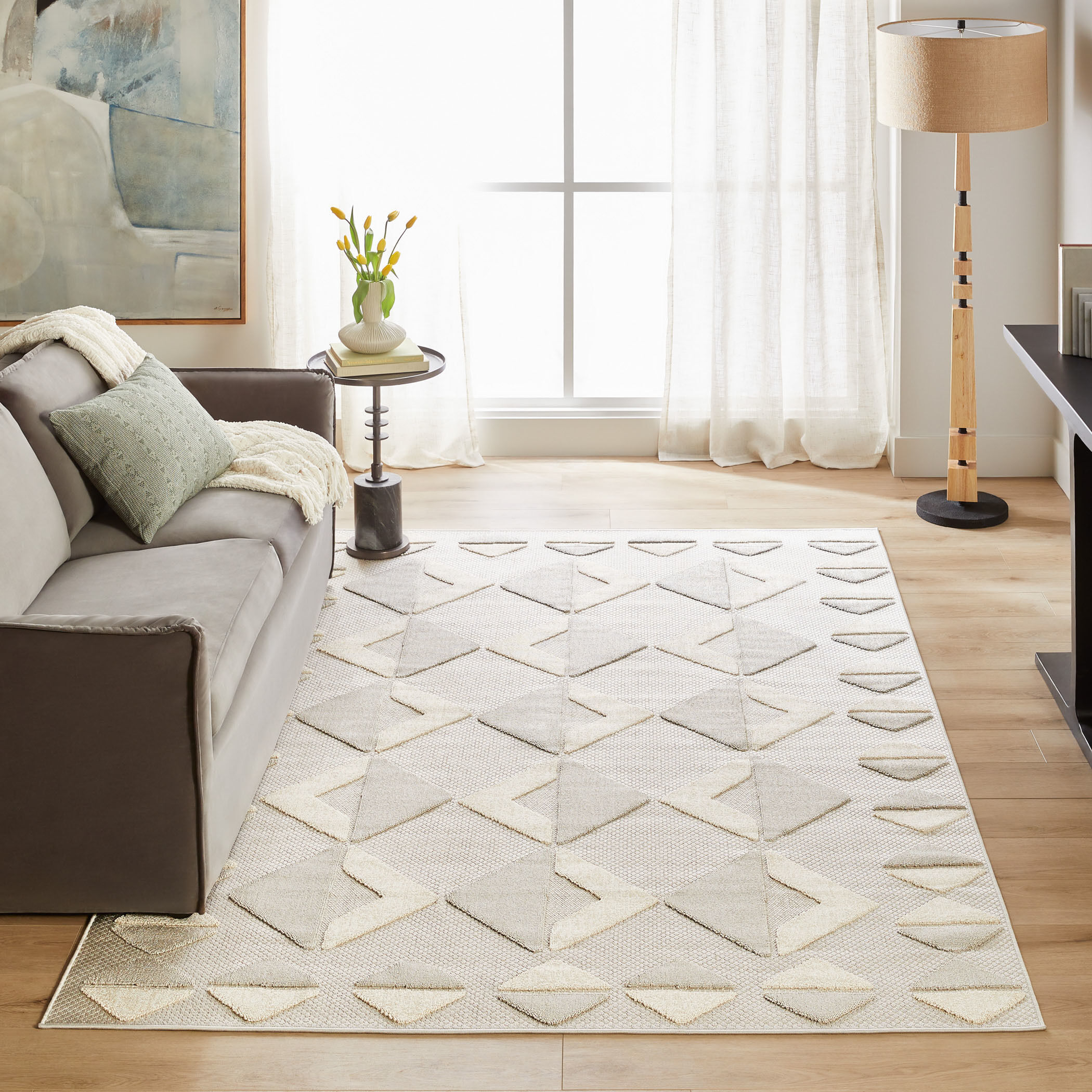 Forza 130 X 94 inch Neutral Rug in 8 x 11