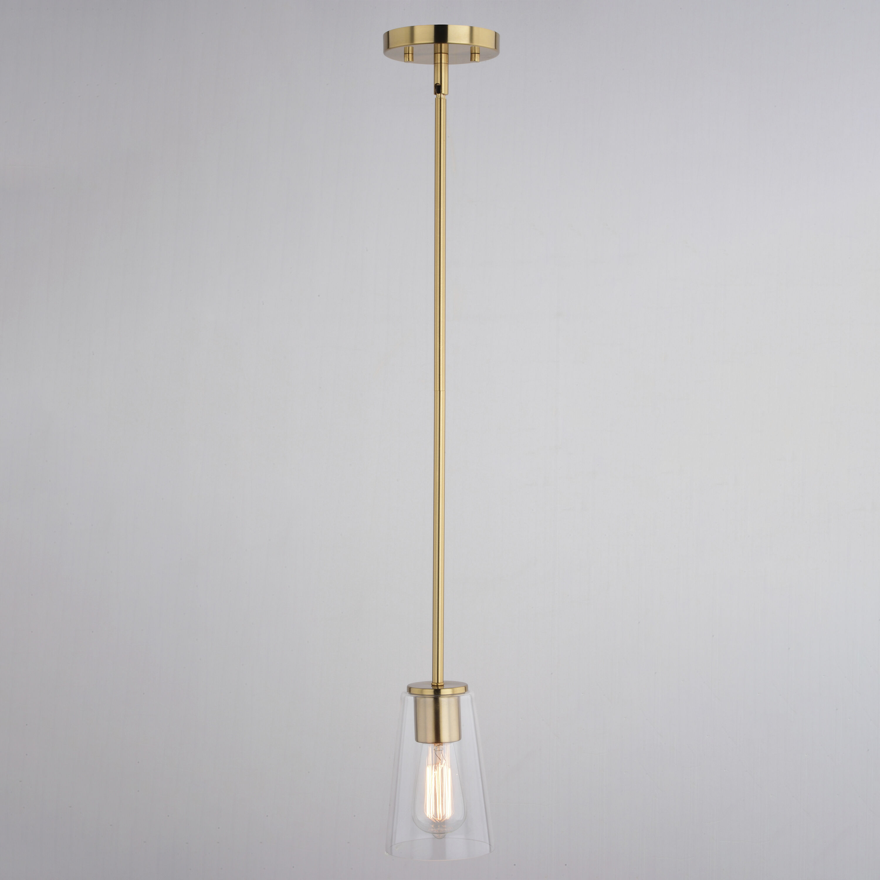 Beverly LED 4.5 inch Muted Brass Mini Pendant Ceiling Light