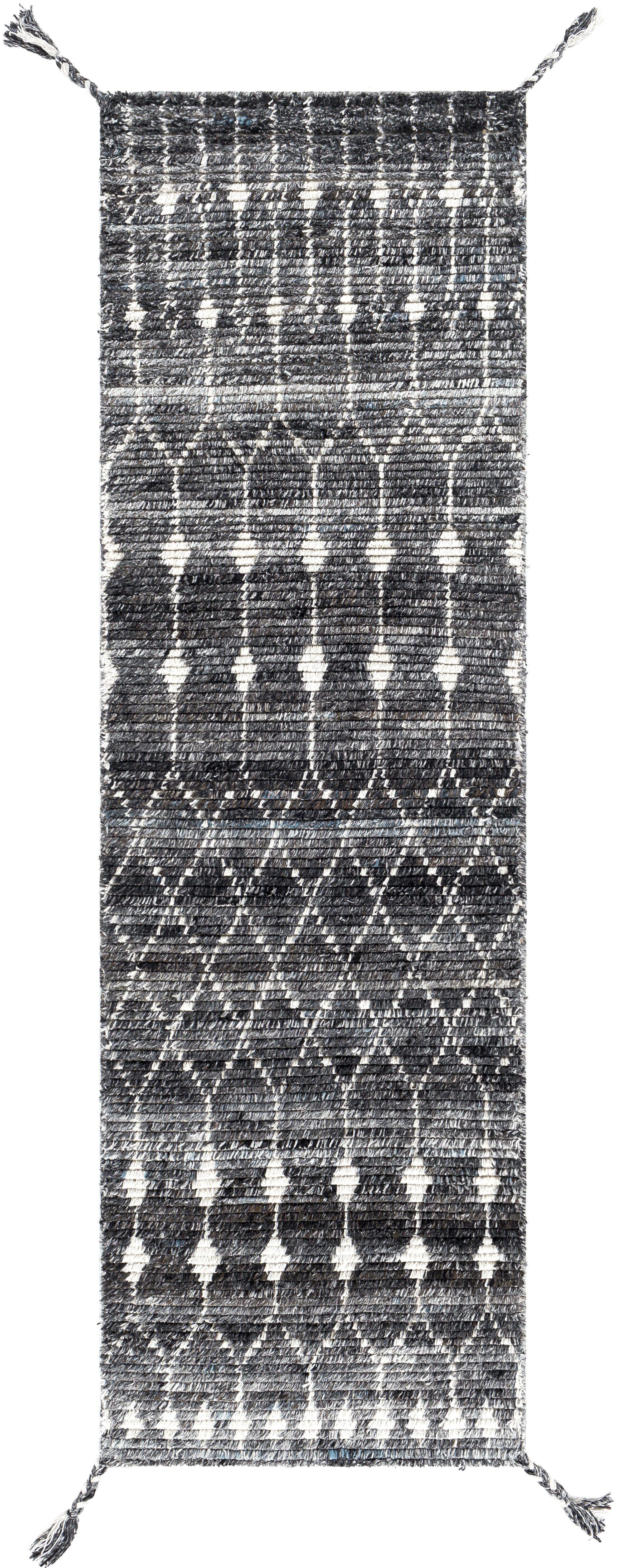 Birch 96 X 30 inch Black Rug in 2.5 x 8, Runner
