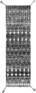 Birch 96 X 30 inch Black Rug in 2.5 x 8, Runner