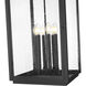Hartwell 6 Light 15 inch Sand Black Outdoor Chain Mount Ceiling Fixture