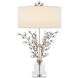 Forget-Me-Not 33.75 inch 75 watt Silver Leaf/Clear Table Lamp Portable Light