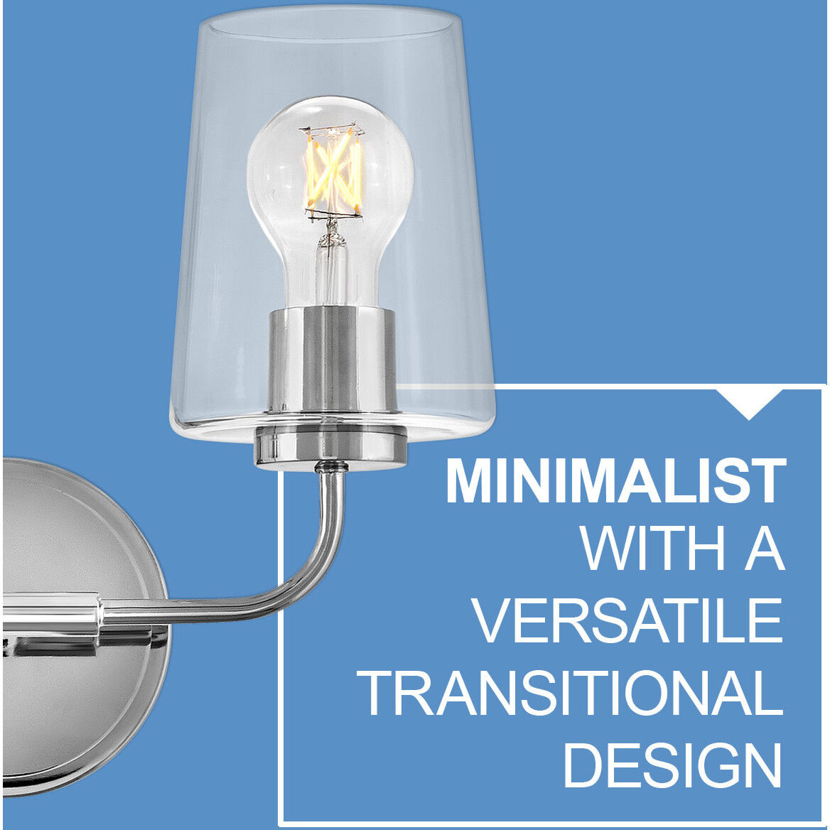 Kline 3 Light 23.75 inch Chrome Bath Wall Light in Clear