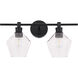 Rochester 2 Light 19 inch Black Wall sconce Wall Light