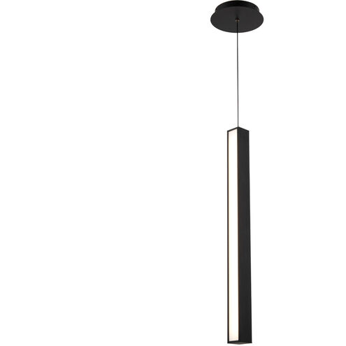 Chaos LED 7.13 inch Black Pendant Ceiling Light in 26in.
