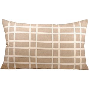 Classique 26 X 0.25 inch Cream with Sand Lumbar Pillow, Cover Only