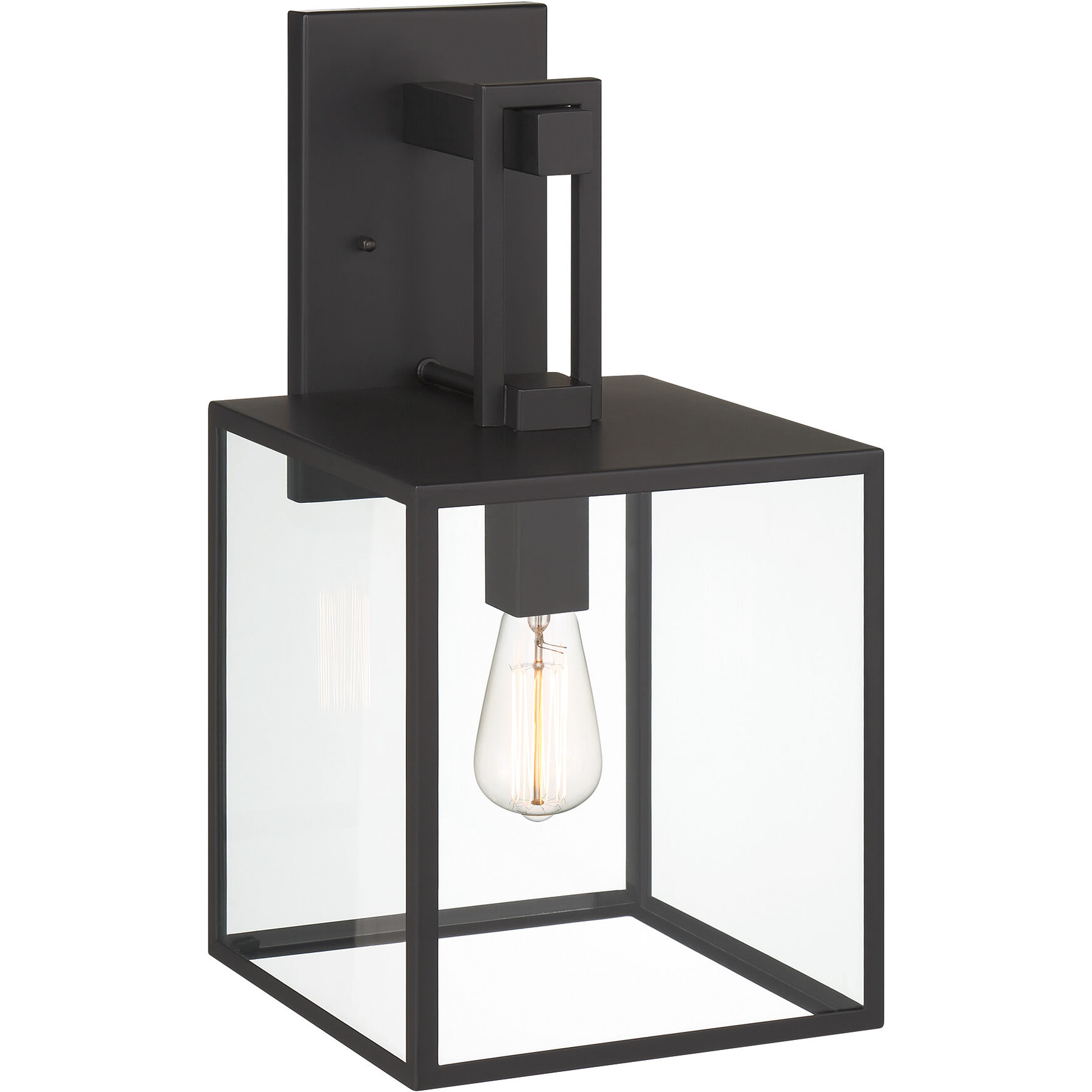 Preston 1 Light 18.75 inch Matte Black Exterior Wall Lantern
