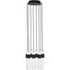 Sean Lavin Lassell 8 Light 10.3 inch Nightshade Black Chandelier Ceiling Light