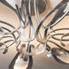 Parasol 7 Light 38.3 inch Sterling Semi-Flush Ceiling Light