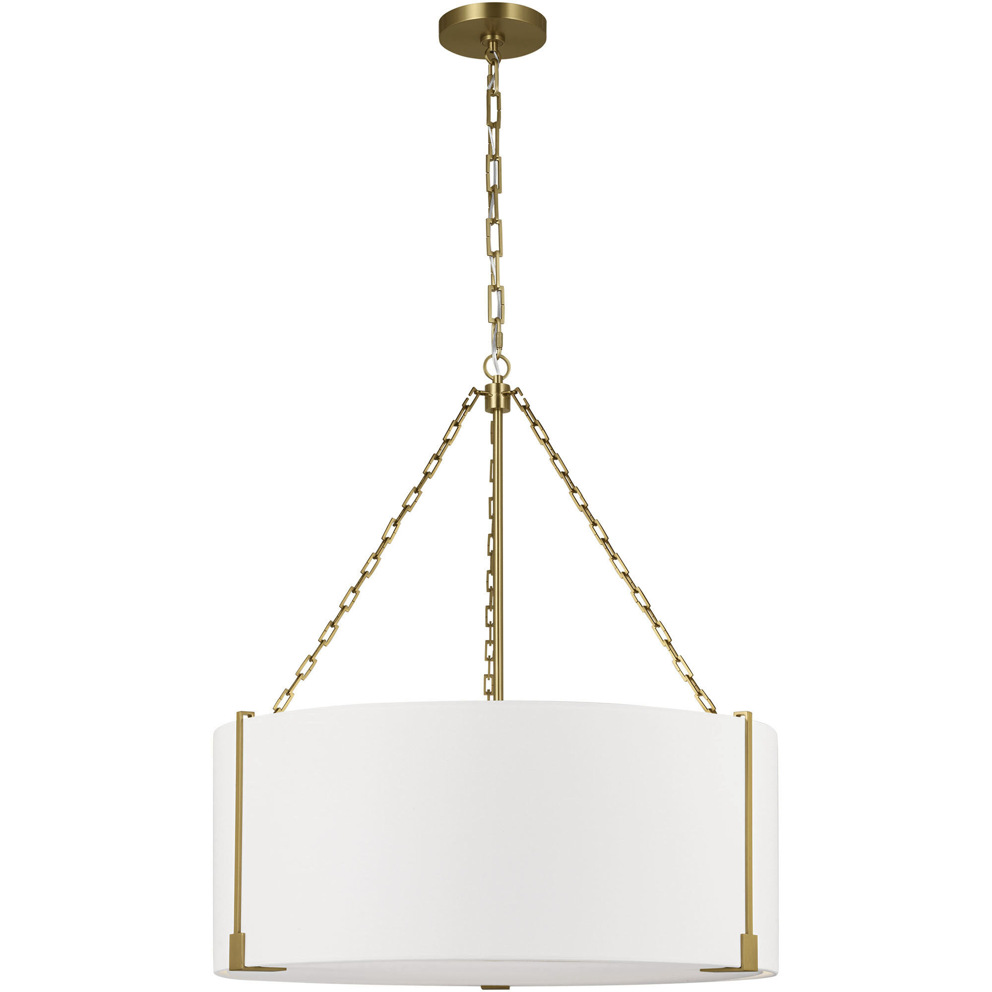 Thom Filicia Bergen 3 Light 28.25 inch Burnished Brass Pendant Ceiling Light