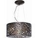 Inca 7 Light 15.75 inch Polished Chrome Multi-Light Pendant Ceiling Light in Clear/White, Without Bulb