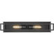 Titania 2 Light 4.75 inch Matte Black Vanity Wall Light