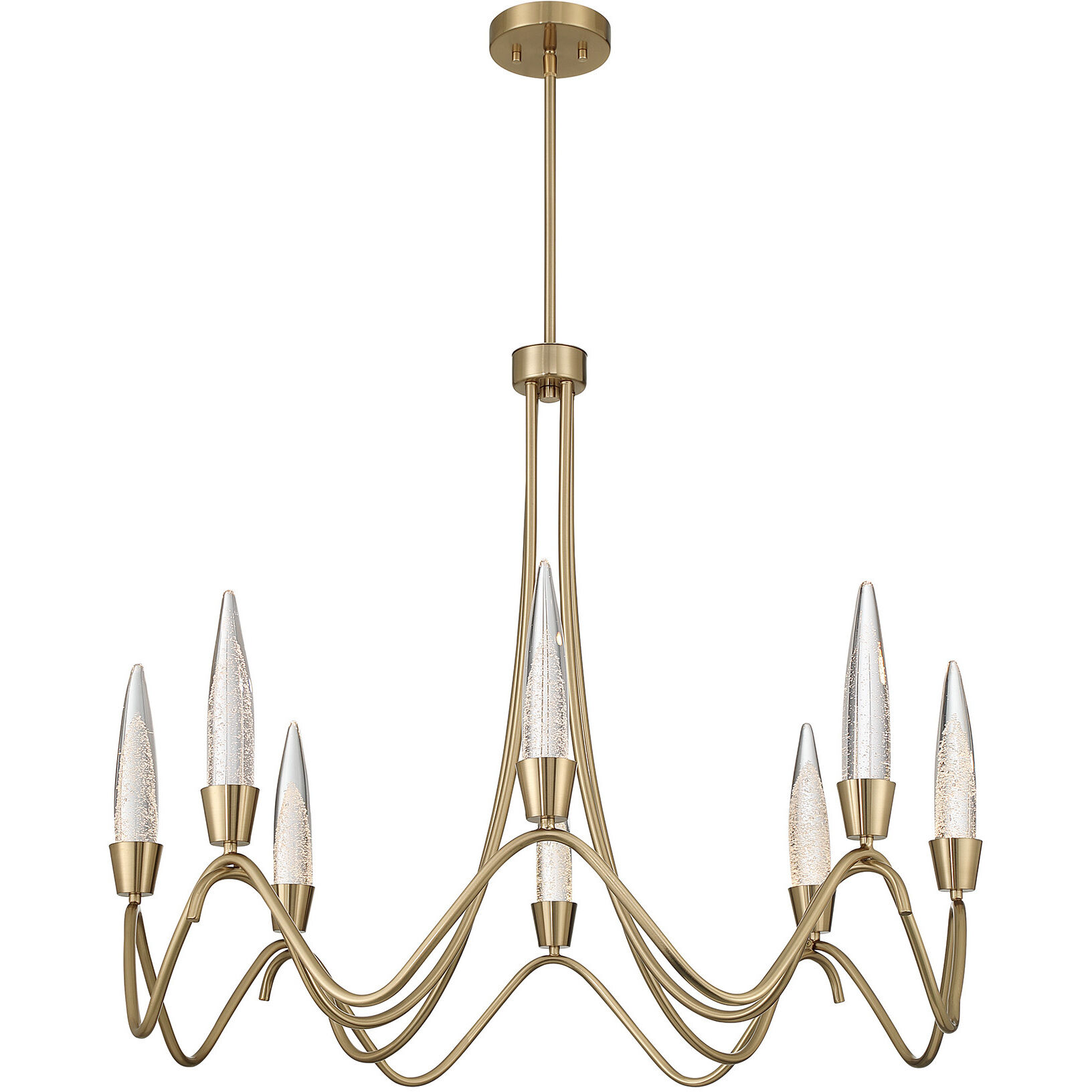 Sofia LED 36 inch Noble Brass Chandelier Ceiling Light