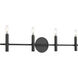 Skyva 4 Light 31.5 inch Matte Black Vanity Light Wall Light