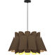 Federica 1 Light 26.8 inch Black Pendant Ceiling Light in Ebony/Ash, WEP Collection