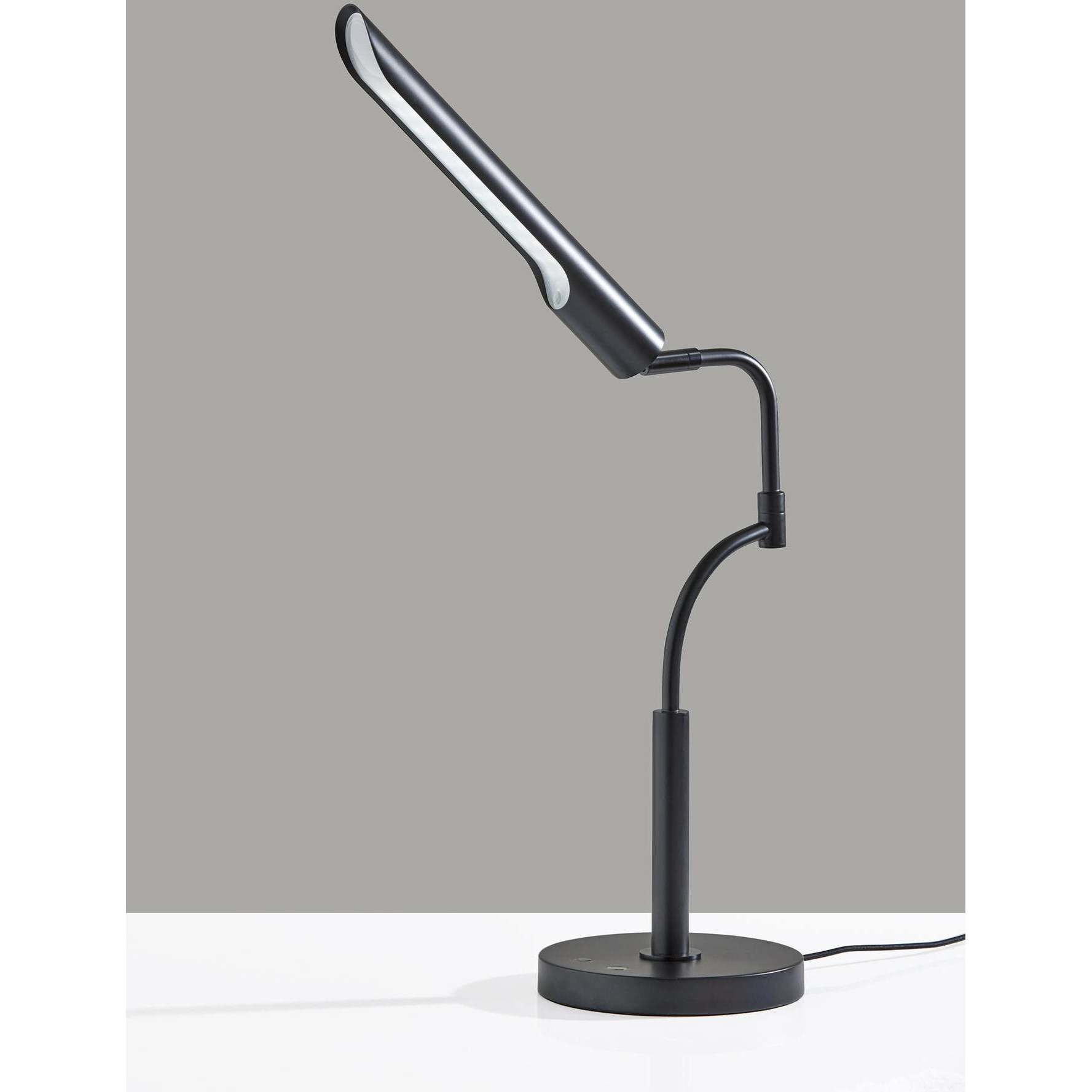 Zane 17 inch 10.00 watt Black Desk Lamp Portable Light, with Smart Switch