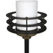 Lighthouse 25 inch 60.00 watt Matte Black with Antique Brass Table Lamp Portable Light