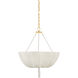 Carolina 3 Light 22 inch Aged Brass Pendant Ceiling Light