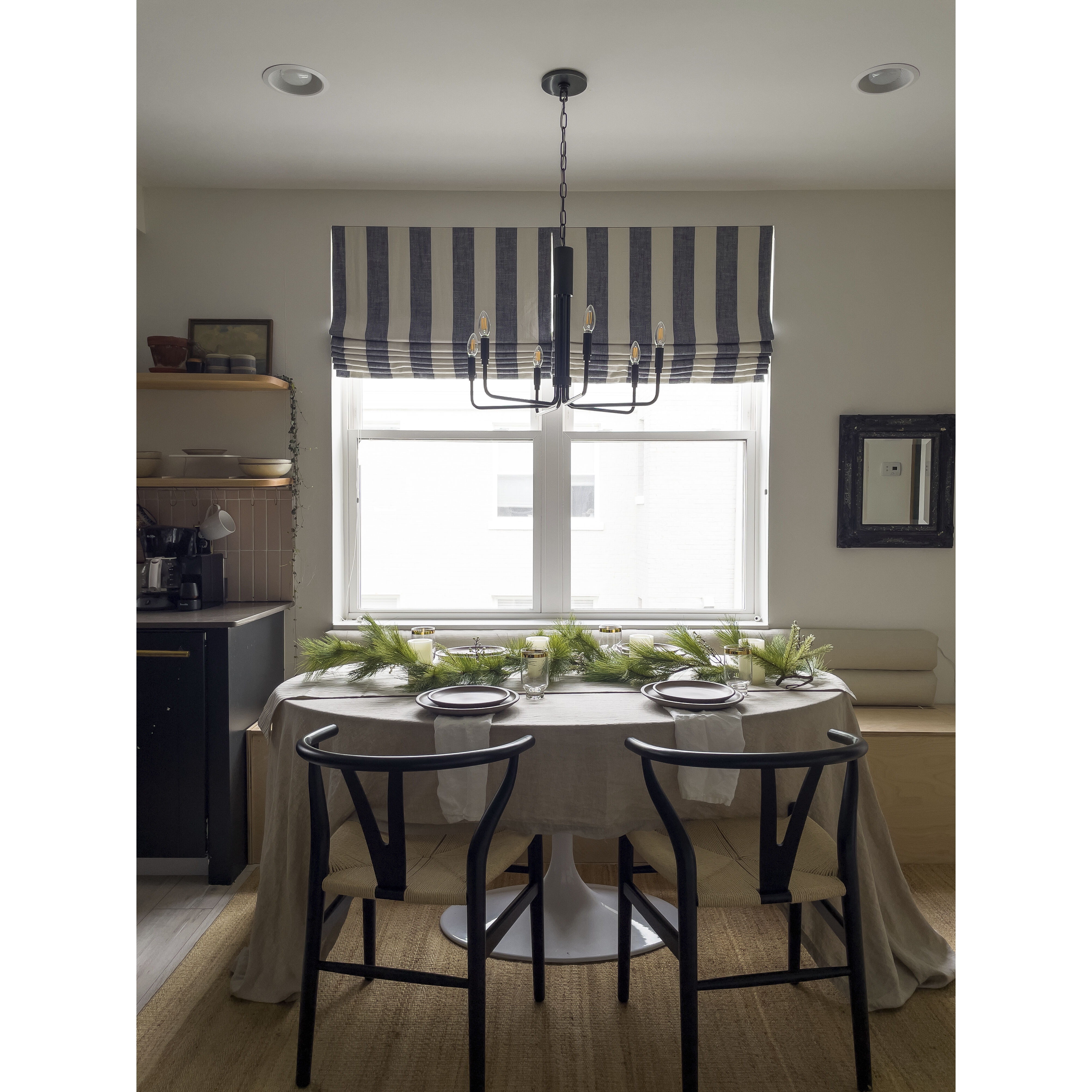 Brigitte 6 Light 25 inch Old Bronze Pendant Ceiling Light