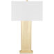Whistledown 31.25 inch 150 watt Brass Table Lamp Portable Light