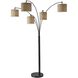 Trinity 82 inch 60.00 watt Antique Bronze Arc Lamp Portable Light, 5 Arm