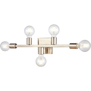 Attune 5 Light 22 inch Satin Nickel Vanity Light Wall Light