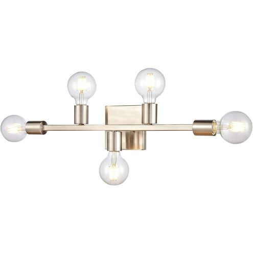 Attune 5 Light 22 inch Satin Nickel Vanity Light Wall Light