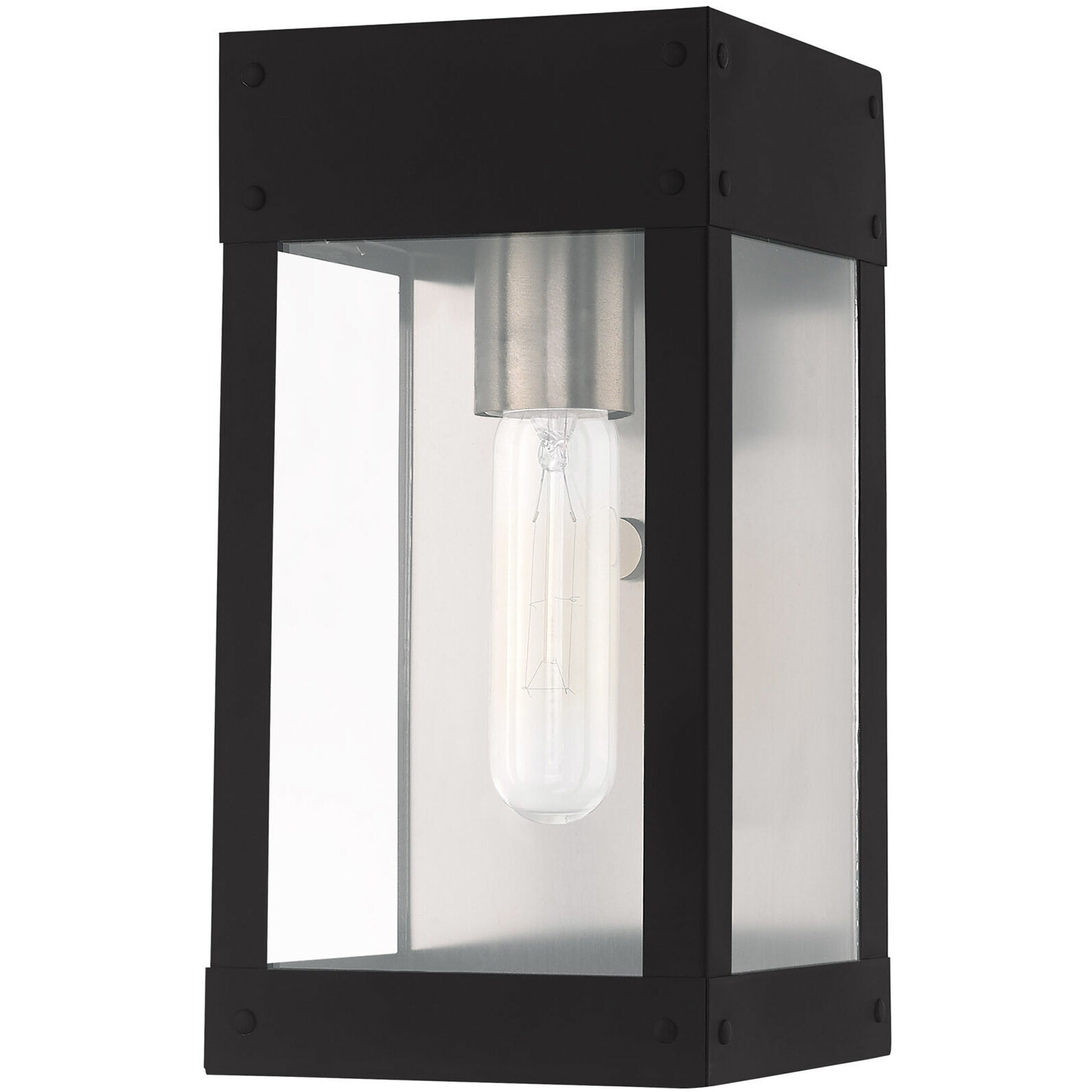 Barrett 1 Light 10 inch Black Outdoor Wall Lantern
