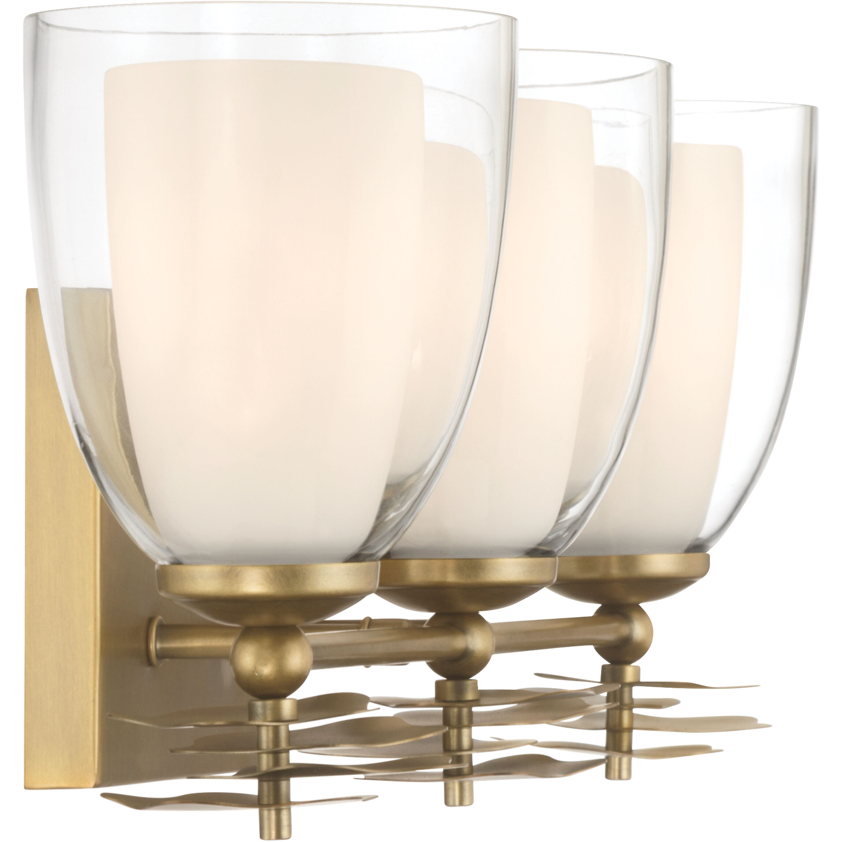 Elowen 3 Light 21.75 inch Legacy Brass Vanity Wall Light