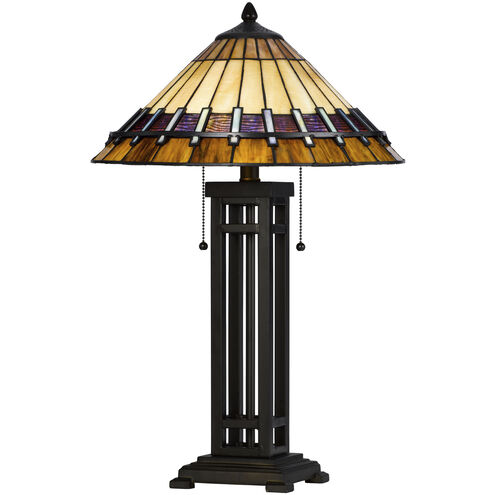 3111 Tiffany 26 inch 60.00 watt Dark Bronze Table Lamp Portable Light