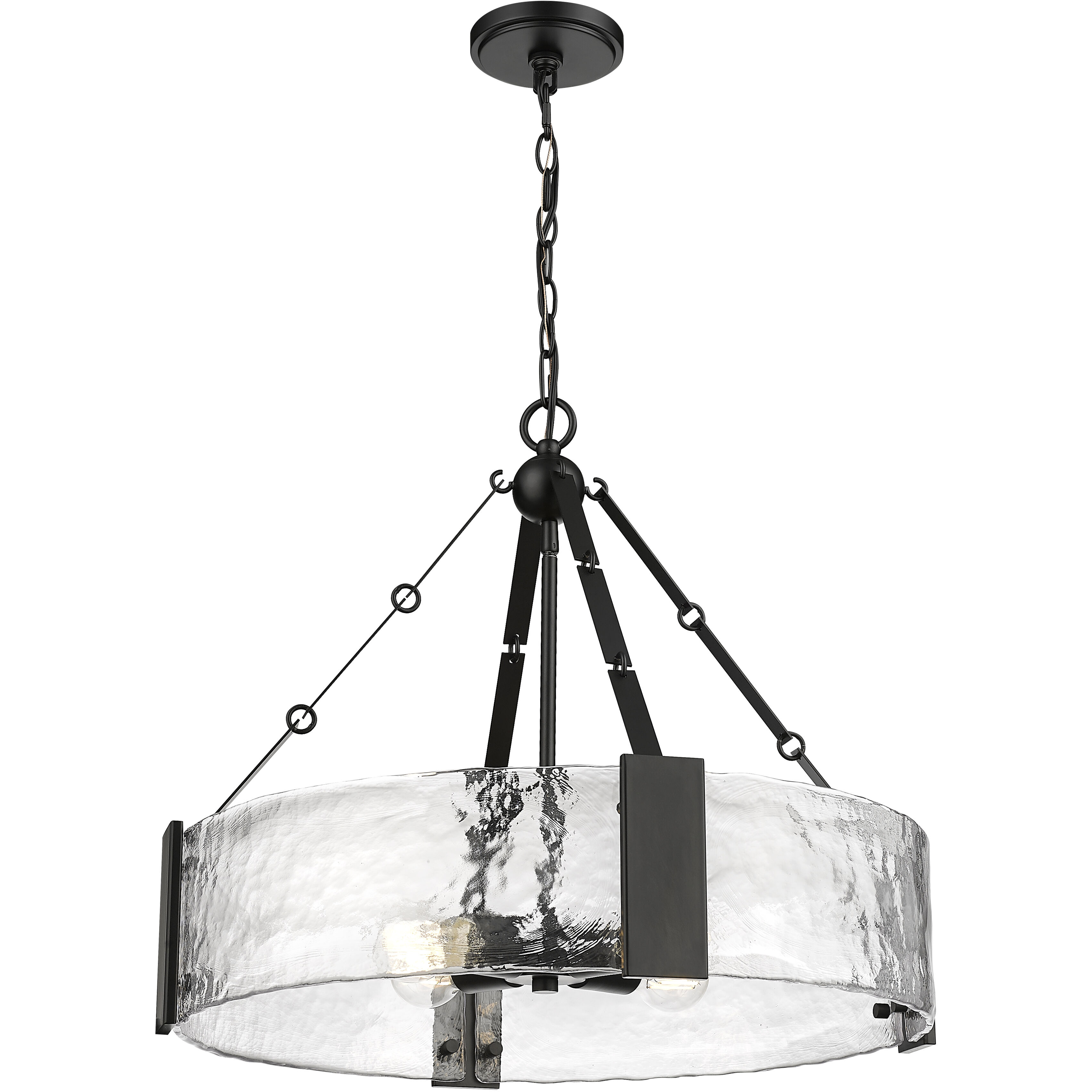 Rezi 4 Light 24.25 inch Matte Black Pendant Ceiling Light