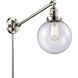 Large Beacon 21 inch 60.00 watt Polished Nickel Swing Arm Wall Light, Franklin Restoration