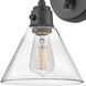 Arti 1 Light 7.75 inch Black Indoor Wall Sconce Wall Light in Clear