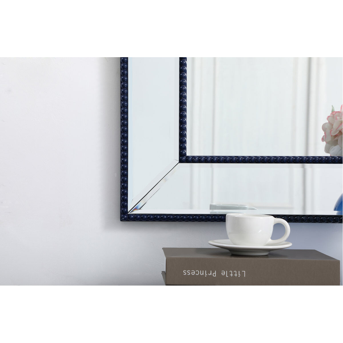 Iris 36 X 24 inch Blue Wall Mirror
