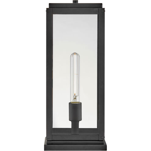 Estate Series Max 1 Light 17 inch Black Outdoor Pier Mount