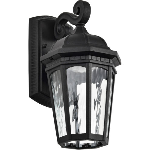 East River LED 12 inch Matte Black Outdoor Wall Sconce
