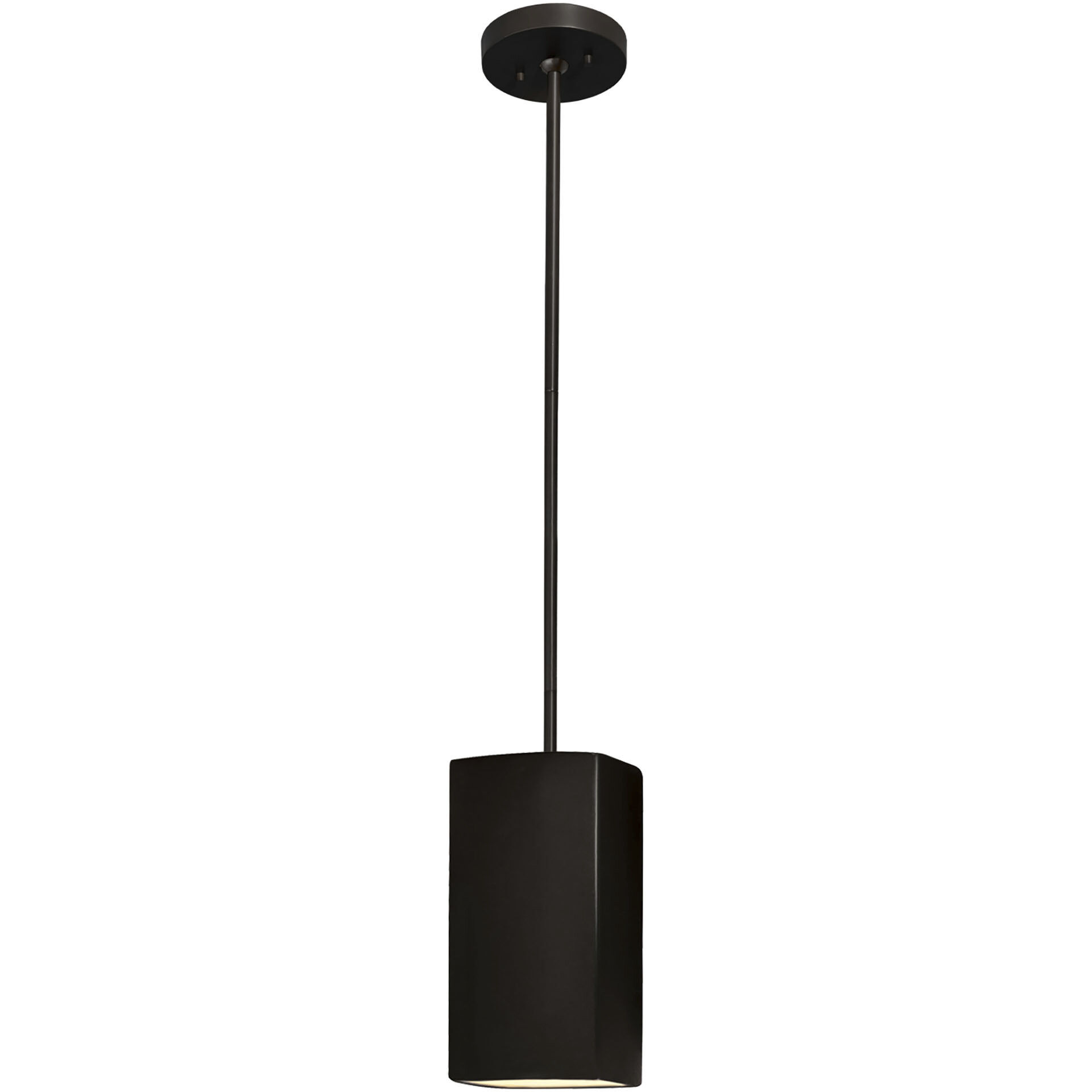 Radiance Collection 1 Light 5.5 inch Carbon Matte Black with Matte Black Pendant Ceiling Light