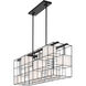 Trondheim 10 Light 46 inch Black Linear Chandelier Ceiling Light