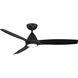 Skylark 54 inch Matte Black Downrod Ceiling Fan