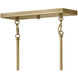 Lewis 44.25 inch Heritage Brass Indoor Linear Chandelier Ceiling Light